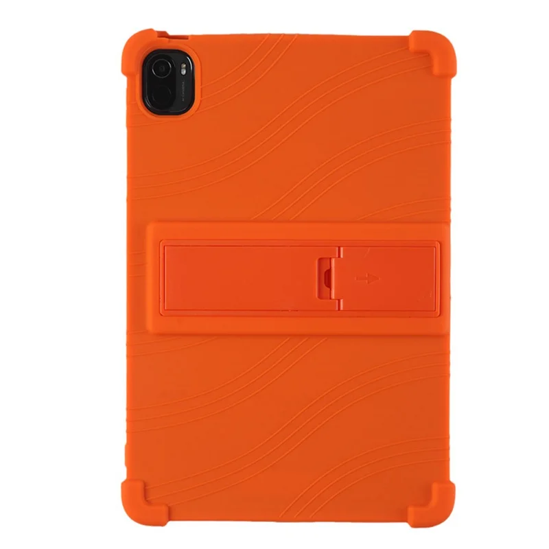 Für Xiaomi Pad 5 / Pad 5 Proverstärkte Ecke Silikon-Tablet-Gehäuseabdeckung Mit PC-Kickstand - Orange