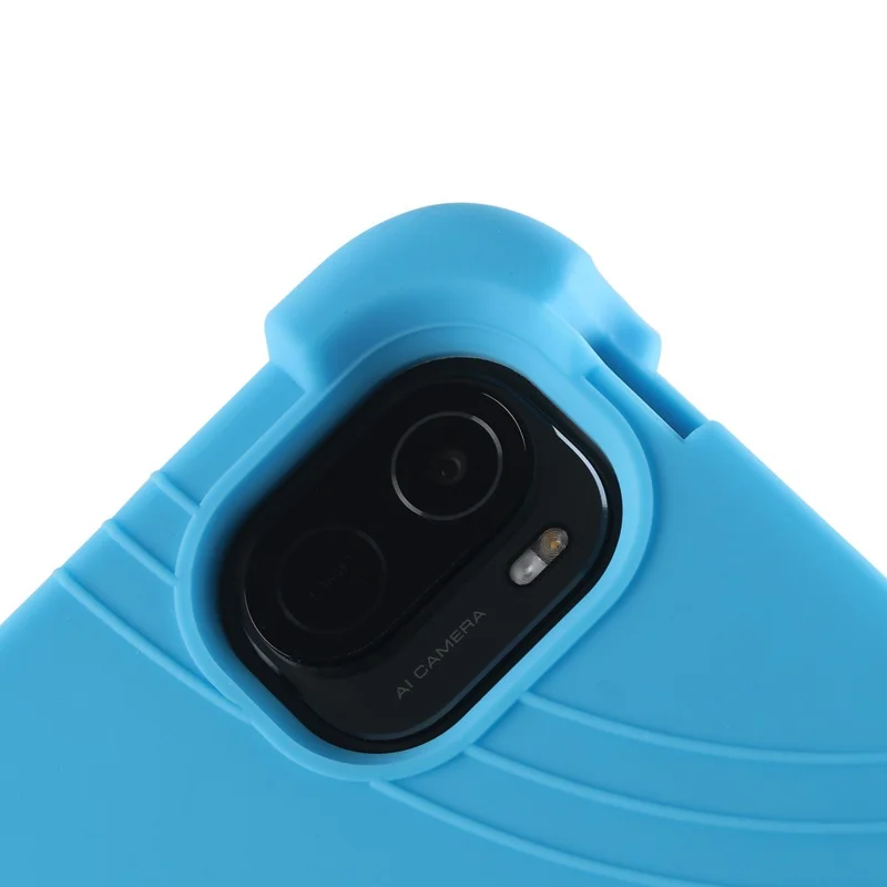 Para Xiaomi Pad 5/Pad 5 Pro Funda de Tableta de Silicona Reforzada en las Cuatro Esquinas con Soporte de PC - Negro