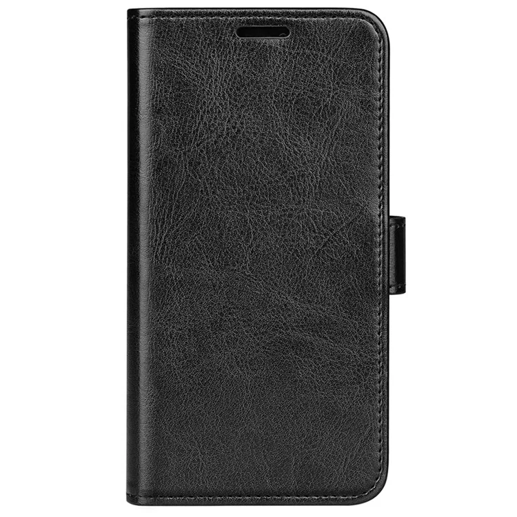 Crazy Horse Texture Stand Leather Case for Xiaomi 12 5G/12X 5G/12S 5G, Wallet Folio Flip Phone Shell Cover - Black