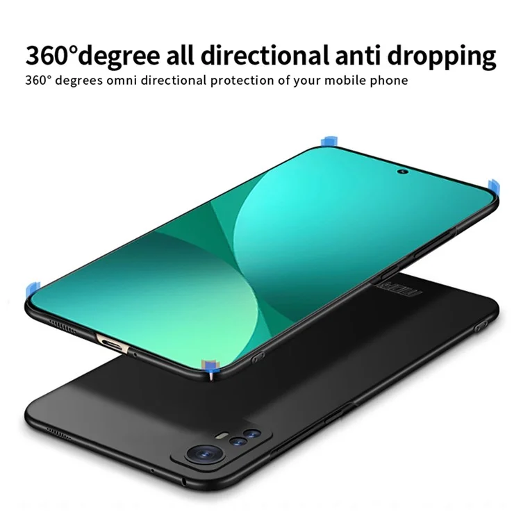 Coque de téléphone portable MOFI JK-1 Shield Hard PC pour Xiaomi 12 Pro 5G/12S Pro 5G/12 Pro (Dimensity)5G, surface mate bien protégée - Bleu