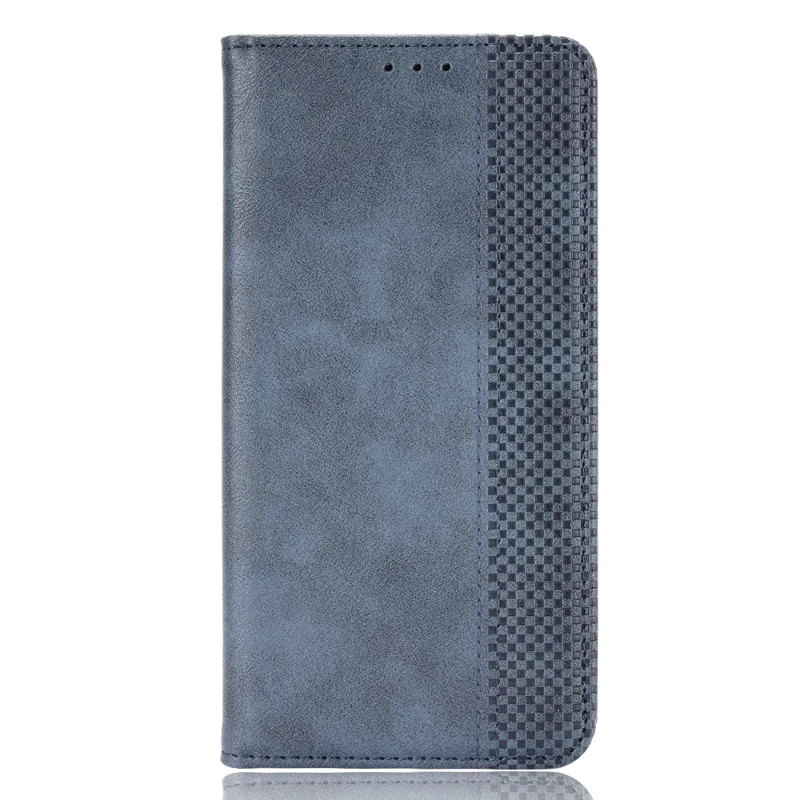For Xiaomi Redmi Note 11 4G (Qualcomm) / Redmi Note 11S 4G Vintage PU Leather Wallet Phone Case Mosaic Imprinted Magnetic Absorption
Flip Folio Cover - Blue