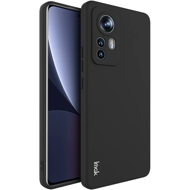 Custodia Per Telefono Dritta Della Serie UC-4 IMAK Per Xiaomi 12 Pro 5G/12S Pro 5G/12 Pro (dimenità) 5g, Copertura TPU Molle di Protezione Antidrop - Nero