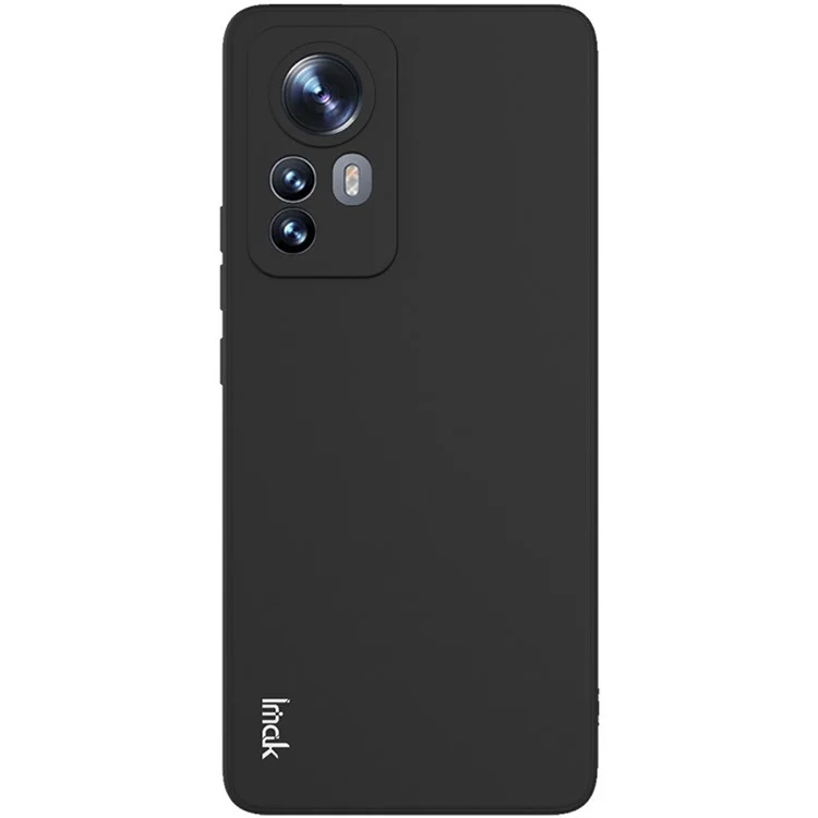 IMAK UC-4 Series Straight Edge Phone Case for Xiaomi 12 Pro 5G/12S Pro 5G/12 Pro (Dimensity)5G, Anti-drop Protection Soft TPU Cover - Black