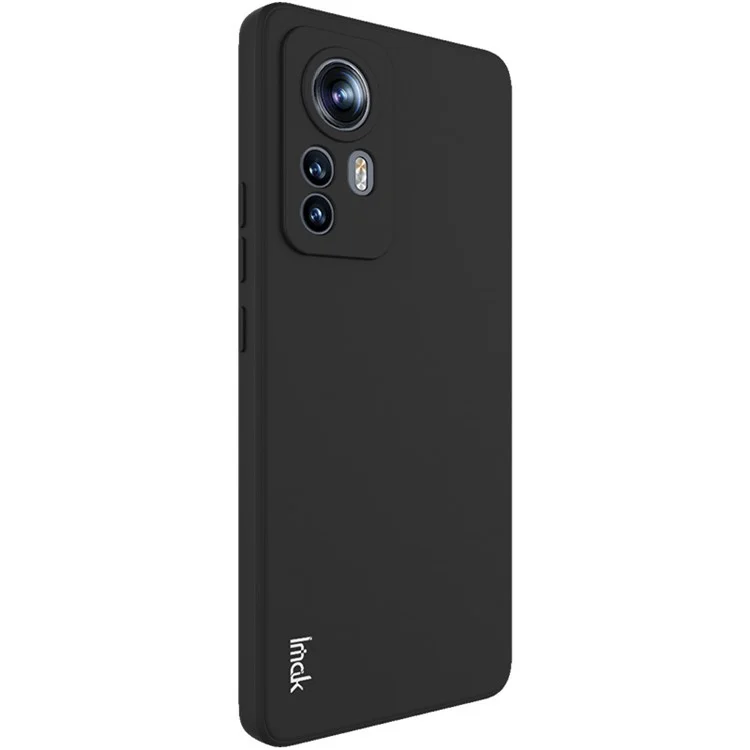 IMAK UC-4 Series Straight Edge Phone Case for Xiaomi 12 Pro 5G/12S Pro 5G/12 Pro (Dimensity)5G, Anti-drop Protection Soft TPU Cover - Black