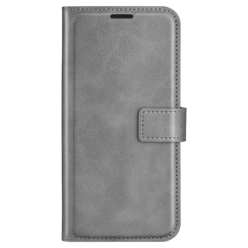 For Xiaomi Redmi Note 11 4G (Qualcomm) / Redmi Note 11S 4G Full Protection Textured PU Leather Wallet Case Stand Magnetic Folio Phone Cover - Grey