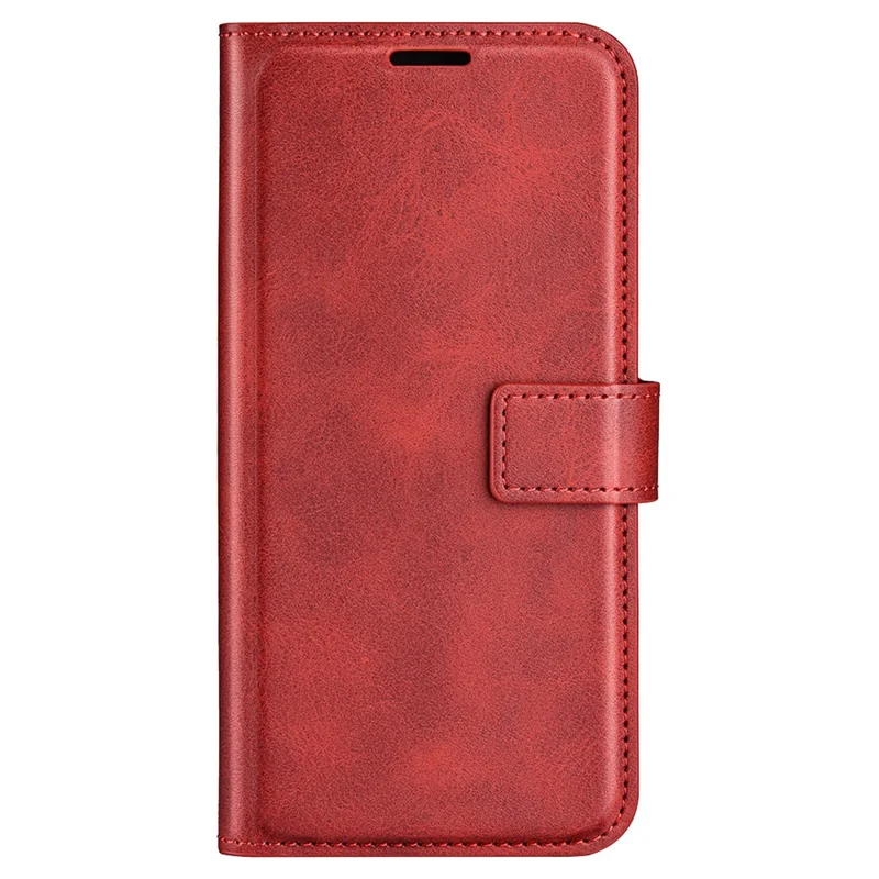 For Xiaomi Redmi Note 11 4G (Qualcomm) / Redmi Note 11S 4G Full Protection Textured PU Leather Wallet Case Stand Magnetic Folio Phone Cover - Red