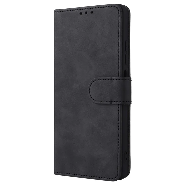 Per Xiaomi Redmi Note 12 Pro 4G / 11 Pro 4G (Mediatek) / Note 11 Pro 5G (Qualcomm) Stand Wallet Phone Case Skin-Touch Feeling PU Leather Cover - Nero