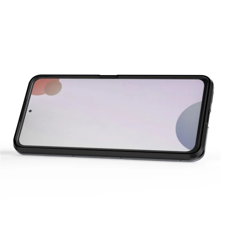 For Xiaomi Redmi K50 Pro/K50 Hard PC + Soft TPU Hybrid Cover Phone Protective Case with Ring Kickstand - Blue