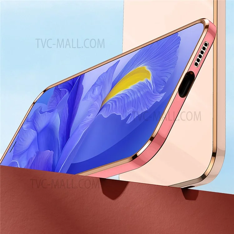 XINLI para Xiaomi Redmi K50 Pro/K50 Capa protetora anti-queda do telefone Recorte preciso da lente Borda dourada eletrolítica Capa flexível de TPU - Preto