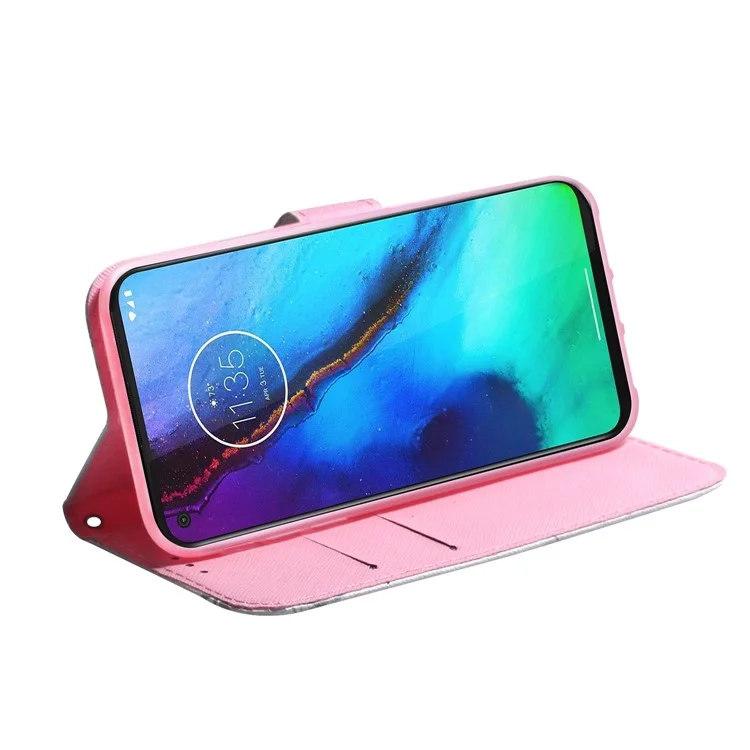 Pour Xiaomi Redmi Note 11S 4G / Redmi Note 11 4G (Qualcomm) étui de téléphone portefeuille Impression de motifs Couverture à rabat en cuir PU avec fonction de support - Fleur rose