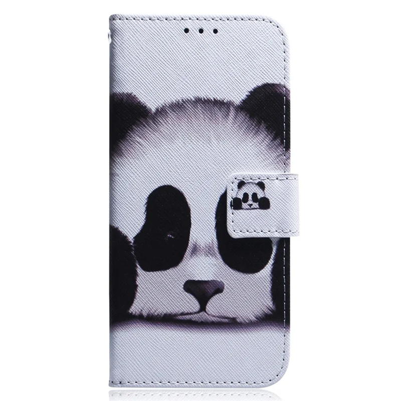 For Xiaomi Redmi Note 11S 4G / Redmi Note 11 4G (Qualcomm) Wallet Phone Case Pattern Printing PU Leather Stand Feature Flip Cover - Panda