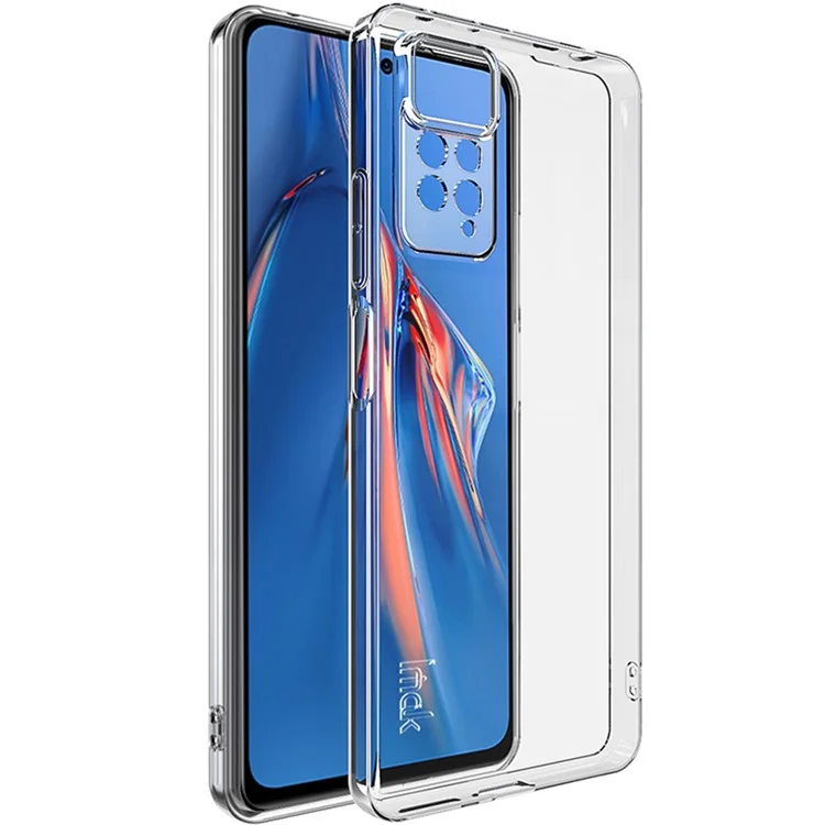 IMAK UX-5 Serie Handyhülle für Xiaomi Redmi Note 11 Pro 4G (MediaTek)/Note 11 Pro 5G (Qualcomm), transparente flexible TPU-Handyhülle