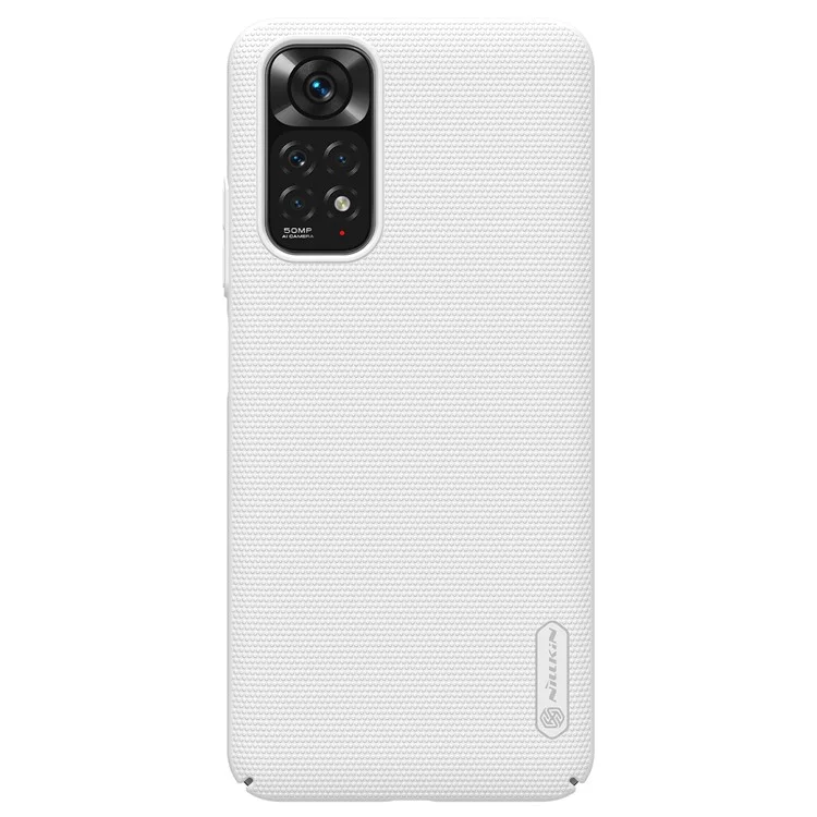 Nillkin Pour Xiaomi Redmi Note 11S 4G Case, Texture Matte Hard PC Électré Couvert - Blanche
