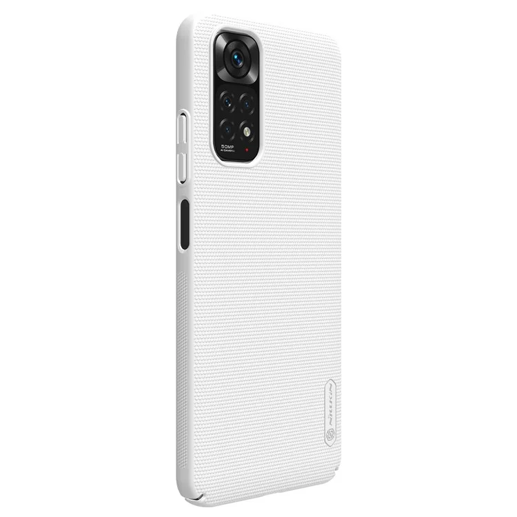 Nillkin Pour Xiaomi Redmi Note 11S 4G Case, Texture Matte Hard PC Électré Couvert - Blanche