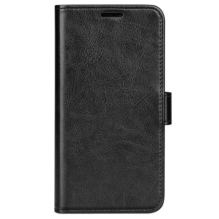 Para Xiaomi Redmi Note 11 Pro 4G (MediaTek)/Note 11 Pro 5G (Qualcomm) Crazy Horse Texture PU Leather + TPU Tubo a Prueba de Choque Con Soporte de Billetera - Negro