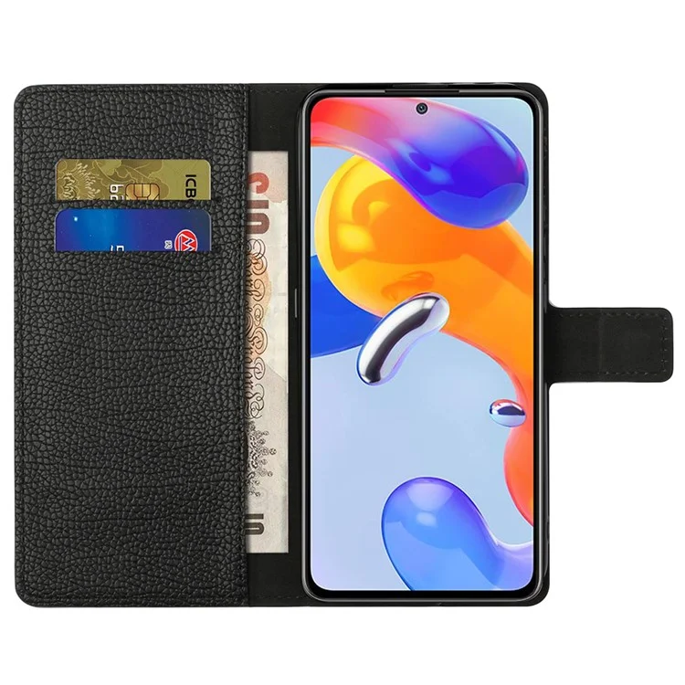 Para Xiaomi Redmi Note 11 Pro 4G (MediaTek)/Note 11 Pro 5G (Qualcomm) Litchi Textura Tobado PU PU Cuero de Cuero Case