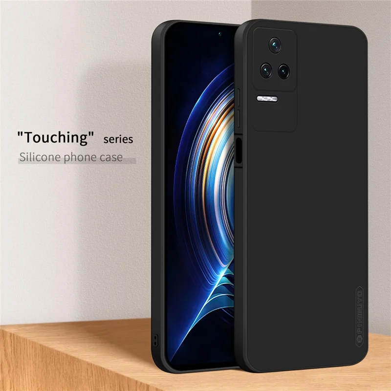 PINWUYO Precise Cutout Phone Case for Xiaomi Redmi K50 / K50 Pro Shockproof TPU Protective Cover - Black