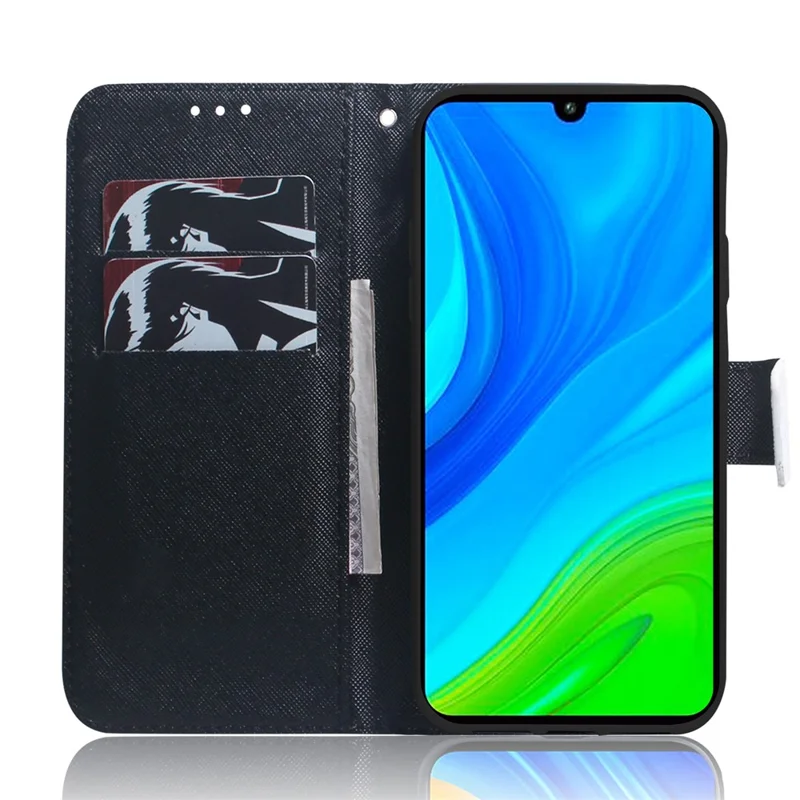 Per Xiaomi Poco M4 Pro Pattern Stamping Case in Pelle Pechet Coperchio Con Supporto - Cane e Lupo