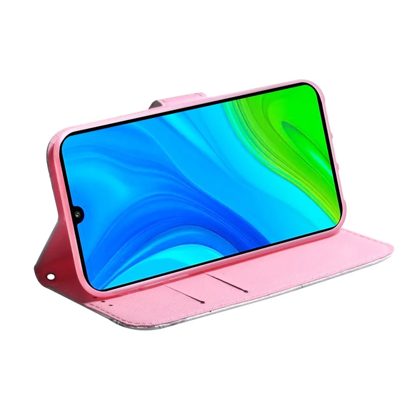 Per Xiaomi Poco M4 Pro Pattern Stamping Case in Pelle Pechet Coperchio Con Supporto - Fiore Rosa
