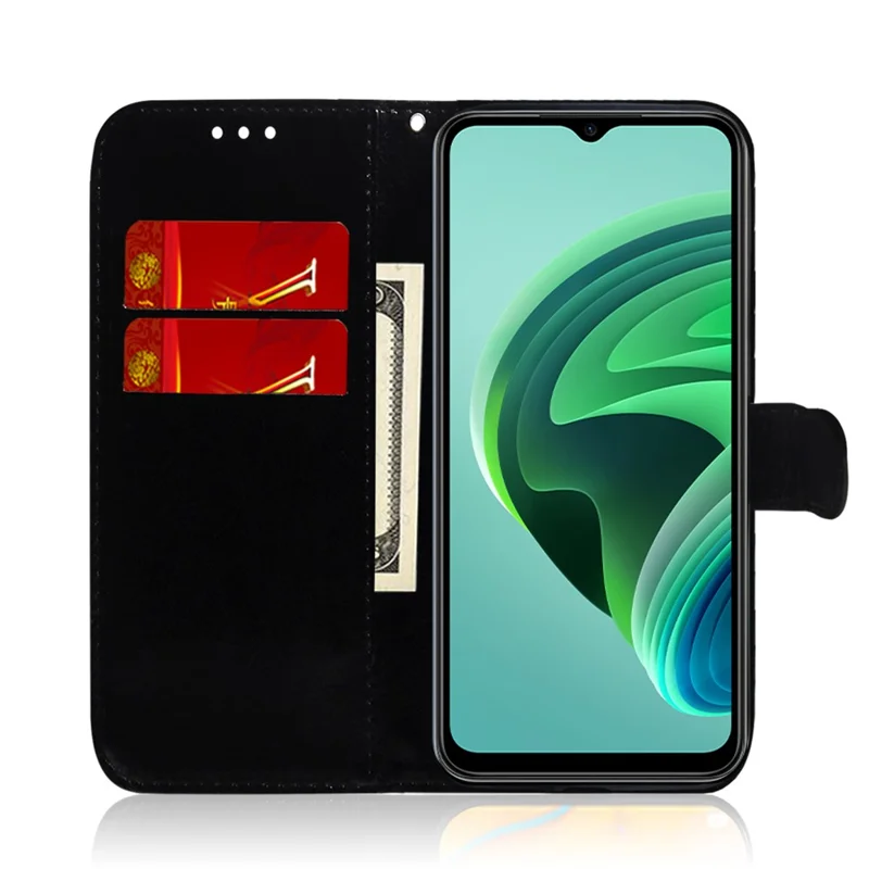 Case de Téléphone de Portefeuille Pour Xiaomi Poco F4 5G / Redmi K40S 5G Anti-dust Phone Protector Profostroproprow Mirror Surface PU le Cuir Téléphone - Argent