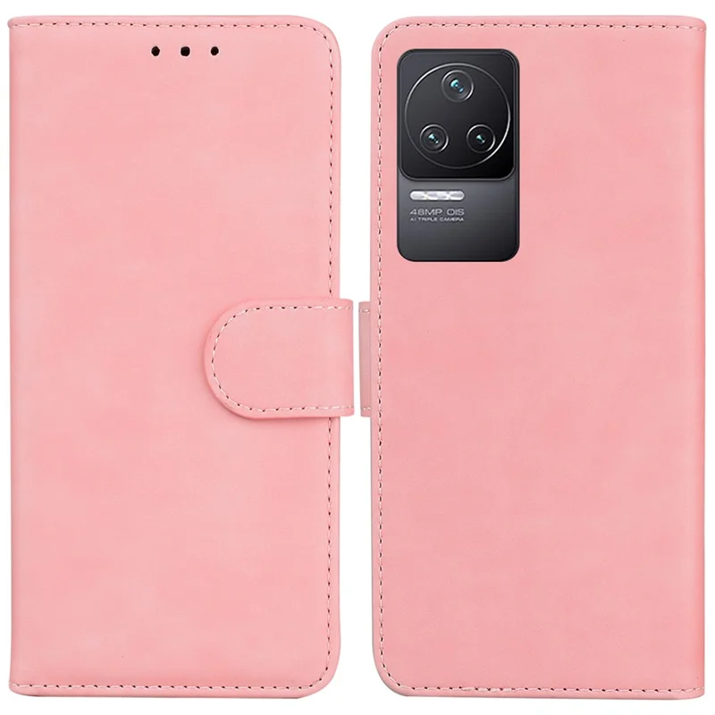 Pour Xiaomi Redmi K50 / K50 Pro Portefeuille Téléphone Flip Flio Folio Couvercle Avec Couverture de Téléphone à Coque Intérieure TPU TPU à L'épreuve du Support - Rose