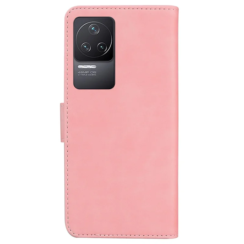 Pour Xiaomi Redmi K50 / K50 Pro Portefeuille Téléphone Flip Flio Folio Couvercle Avec Couverture de Téléphone à Coque Intérieure TPU TPU à L'épreuve du Support - Rose