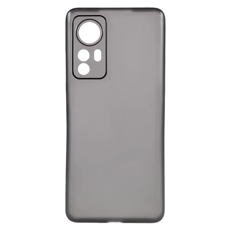 Per Xiaomi 12/12X/12S 5G Custodia protettiva rigida in PC anti-caduta Slim Camera Precise Cutouts Phone Cover - Nero