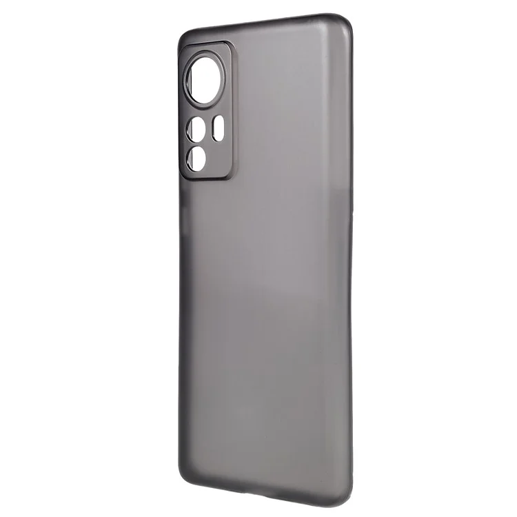 Per Xiaomi 12/12X/12S 5G Custodia protettiva rigida in PC anti-caduta Slim Camera Precise Cutouts Phone Cover - Nero