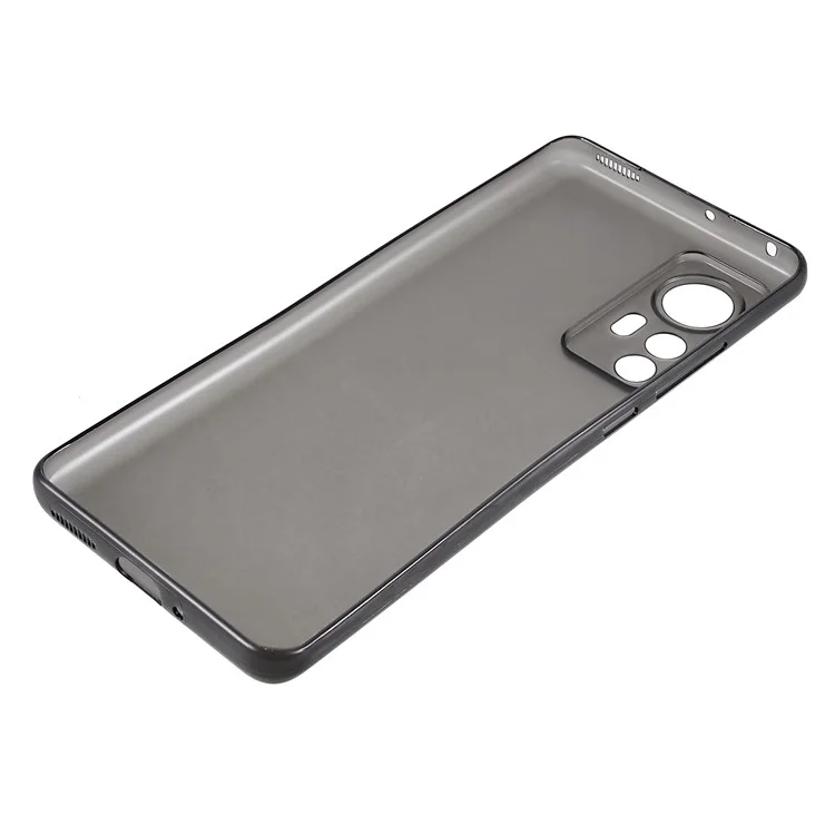 Per Xiaomi 12/12X/12S 5G Custodia protettiva rigida in PC anti-caduta Slim Camera Precise Cutouts Phone Cover - Nero