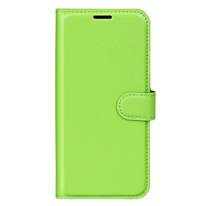 For Xiaomi Poco M4 Pro 4G Folio Flip Litchi Texture PU Leather Case Wallet Stand Mobile Phone Cover - Green