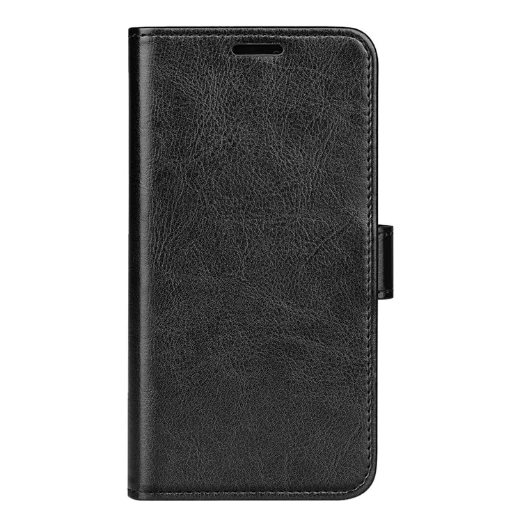 Para Xiaomi Poco M4 Pro 4G Crazy Horse Texture Folio Flip Leather Case Wallet Adjustable Stand Phone Shell - Preto