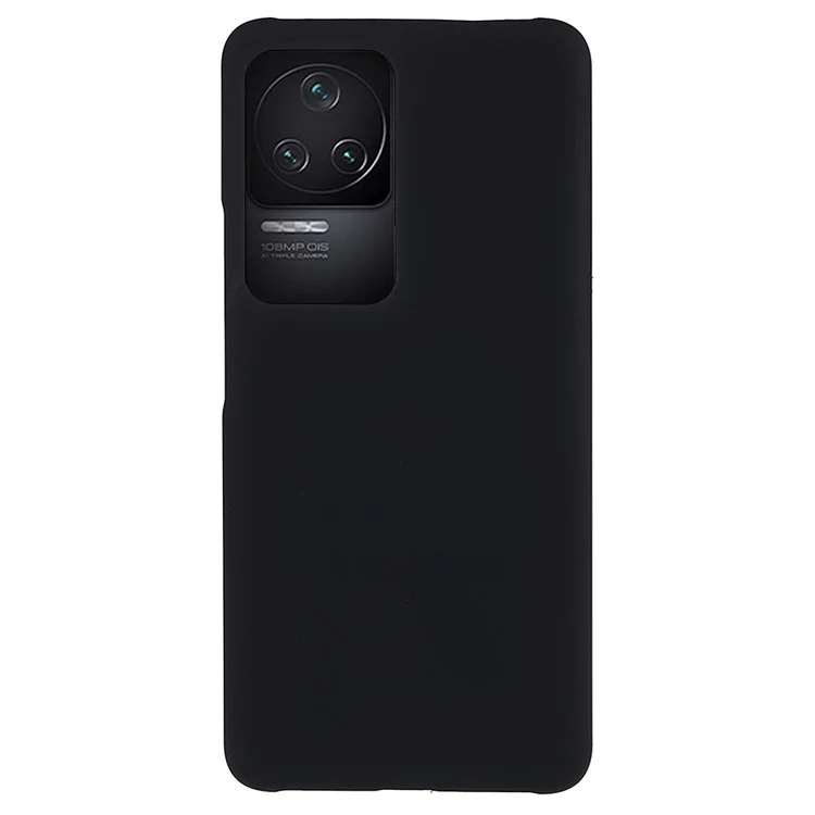 Para Xiaomi Redmi K50 Pro/K50 Tampa do Telefone Anti-arranhão Superfície Brilhante Borracha Hard PC Anti-arranhão Caso de Proteção - Preto