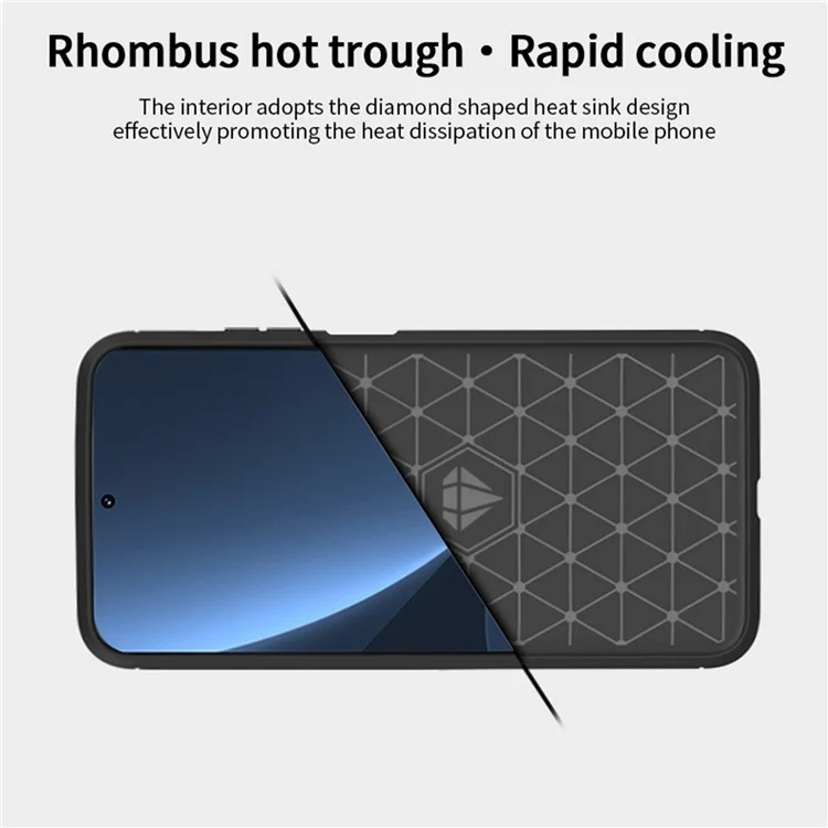 MOFI JK TPU Series-1 for Xiaomi Redmi K50/Redmi K50 Pro Flexible TPU Soft Skin Phone Case Shock-Absorption Brushed Surface Carbon Fiber Protective Cover - Black