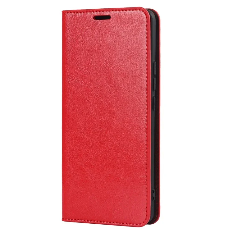 Оригинальный кожаный чехол для Xiaomi 12 Pro 5G/12S Pro 5G/12 Pro (Dimensity) 5G, противоударный бумажник со стойкой, текстура "Crazy Horse" - Красный