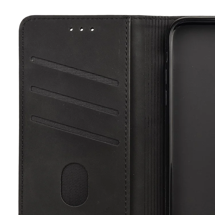 Pour Xiaomi Poco X4 Pro 5G Splicing PU Leather Phone Case Full Protection Skin-feeling Touch Stand Flip Wallet Cover - Noir
