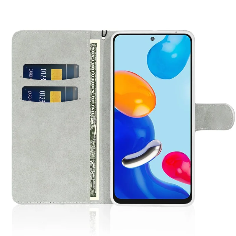 For Xiaomi Redmi Note 11 4G (Qualcomm)/Redmi Note 11S 4G Glittery Sequins PU Leather Drop-proof Scratch-resistant Wallet Phone Case with Stand - Blue