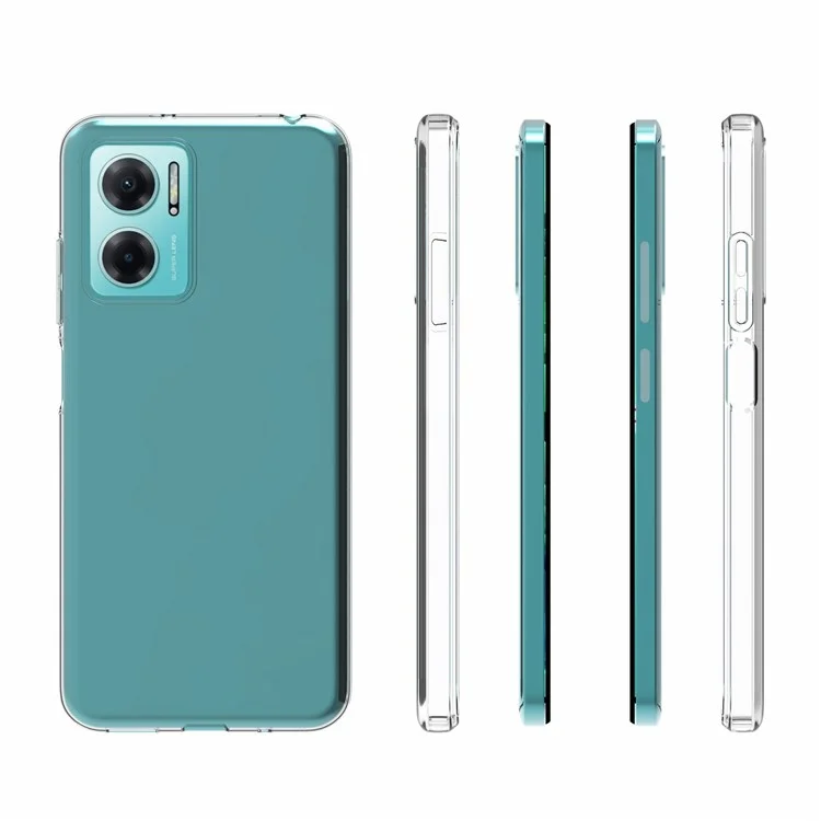 For Xiaomi Redmi Note 11E  5G / Redmi 10 5G / Redmi 10 Prime+ 5G 10Pcs / Pack Inner Anti-watermark Light Thin Clear TPU Case Mobile Phone Cover