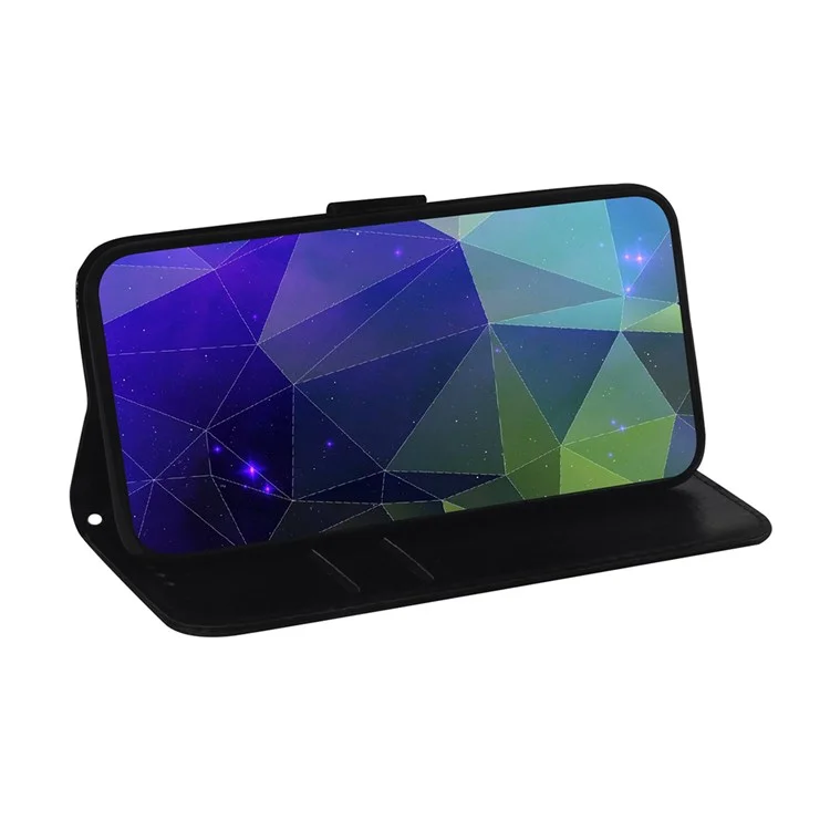Per Xiaomi Redmi Note 11e 5G / Redmi 10 5G / Redmi 10 Prime+ 5G Simula Una Custodia Pieghevole in Pelle Simile a Uno Specchio. - Viola