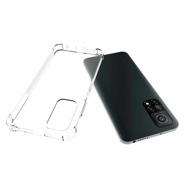 For Xiaomi Redmi Note 11S 4G/Redmi Note 11 4G (Qualcomm) Thickened Four Corners Anti-fall Non-slip Soft TPU Clear Back Case Mobile Phone Shell