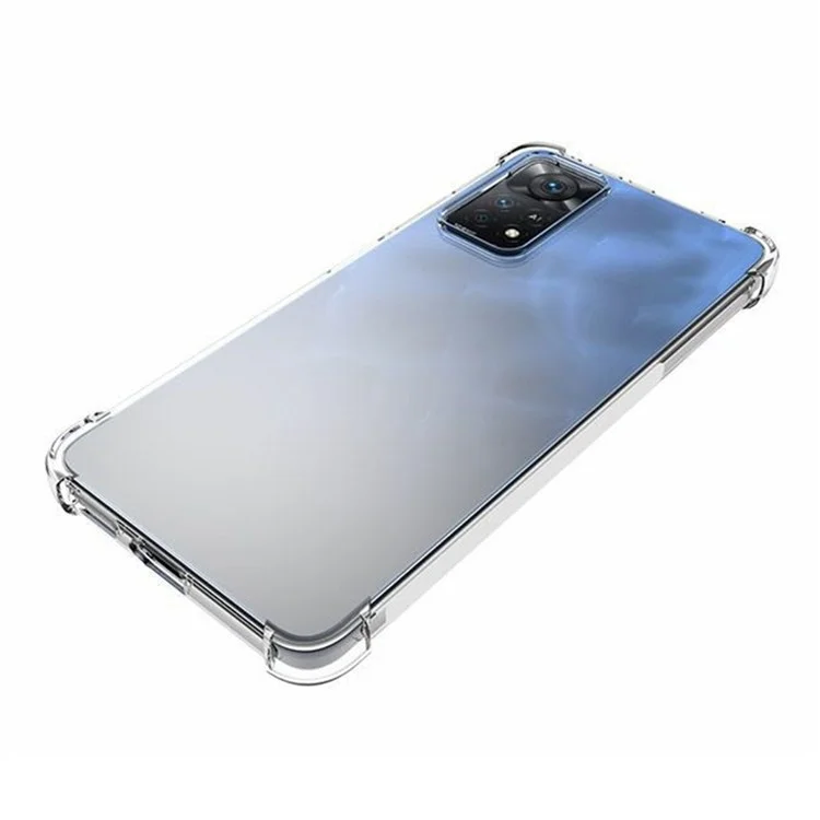 For Xiaomi Redmi Note 12 Pro 4G / 11 Pro 4G (MediaTek) / Note 11 Pro 5G (Qualcomm) Drop-proof Anti-slip Soft TPU Clear Back Case Cell Phone Cover