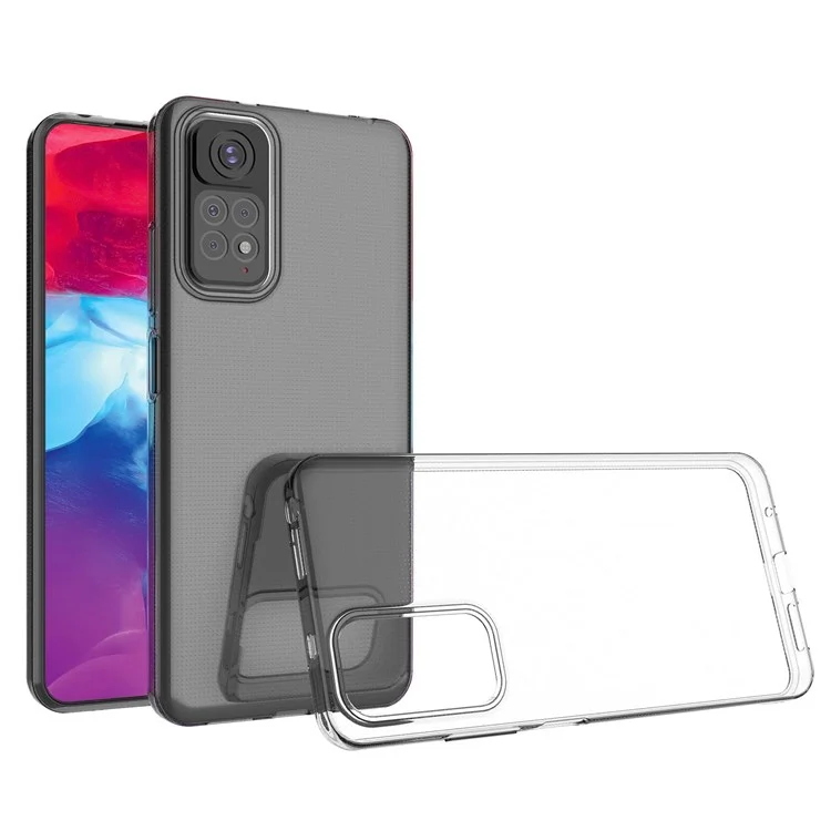 For Xiaomi Redmi Note 11S 4G/Redmi Note 11 4G (Qualcomm) Soft TPU Mobile Phone Case Bag HD Transparent Ultra-thin Flexible Protective Phone Cover