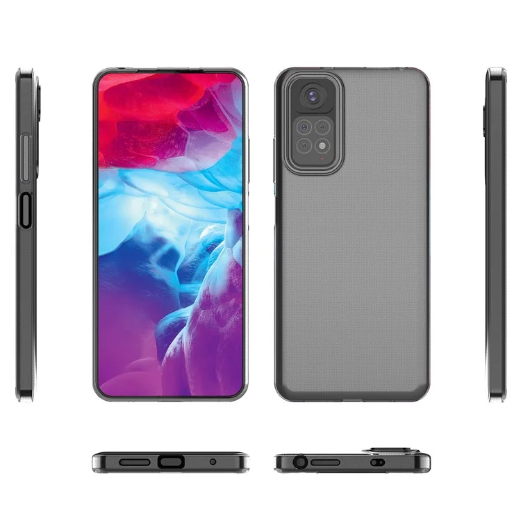 Pour Xiaomi Redmi Note 11S 4G/Redmi Note 11 4G (Qualcomm) Étui de téléphone portable en TPU souple Sac Housse de protection transparente ultra-fine et flexible