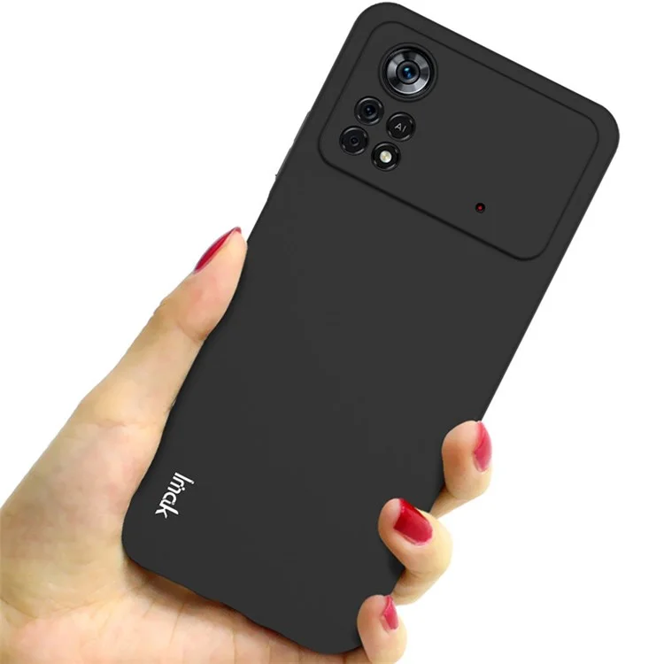 IMAK UC-3 Series TPU Soft Case per Xiaomi Poco X4 Pro 5G, custodia in superficie opaca antiscivolo e anti-impronte digitali