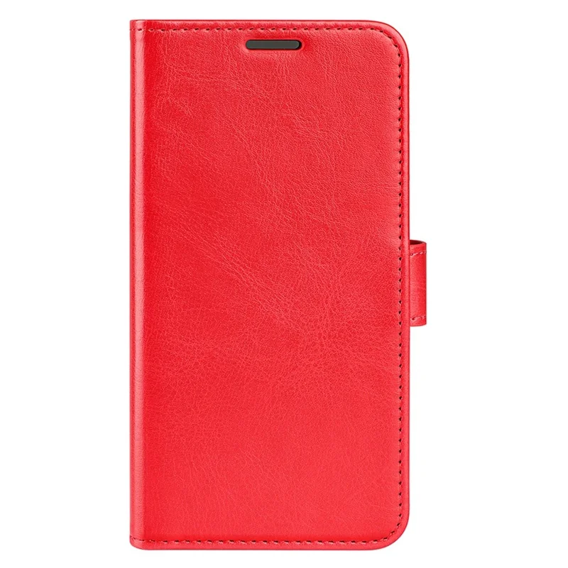For Xiaomi Redmi 10A Crazy Horse Texture Stand PU Leather Wallet Cover Inner TPU Phone Case - Red