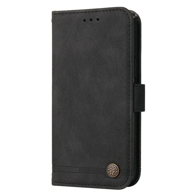 For Xiaomi Redmi Note 12 Pro 4G / 11 Pro 4G (Mediatek) / Note 11 Pro 5G (Qualcomm) / Note 11E Pro Leather Cases Phone Cover Stand with Strap - Black