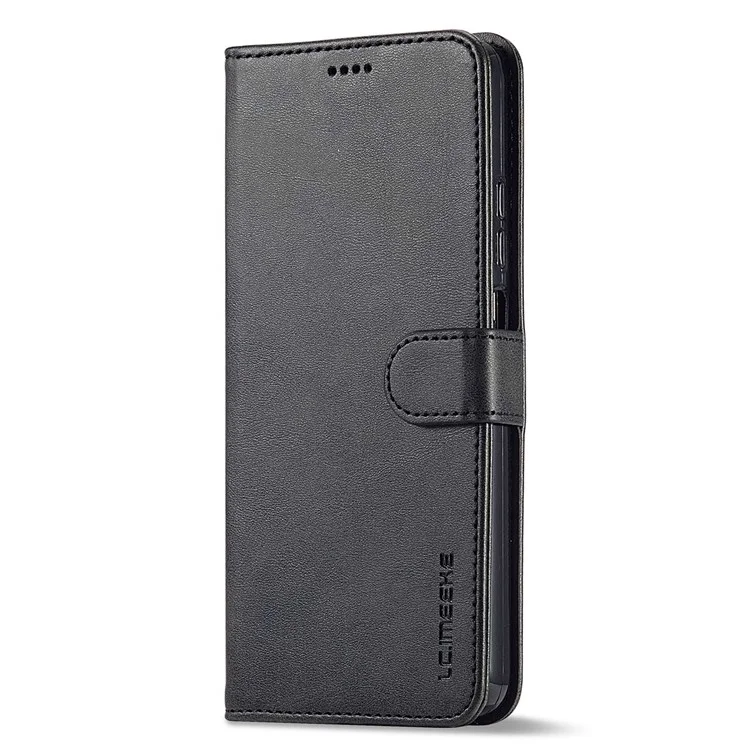 LC.IMEEKE per Xiaomi Poco M4 Pro 4G, custodia in pelle PU protettiva e texture, custodia a portafoglio con supporto, custodia per telefono - Nero