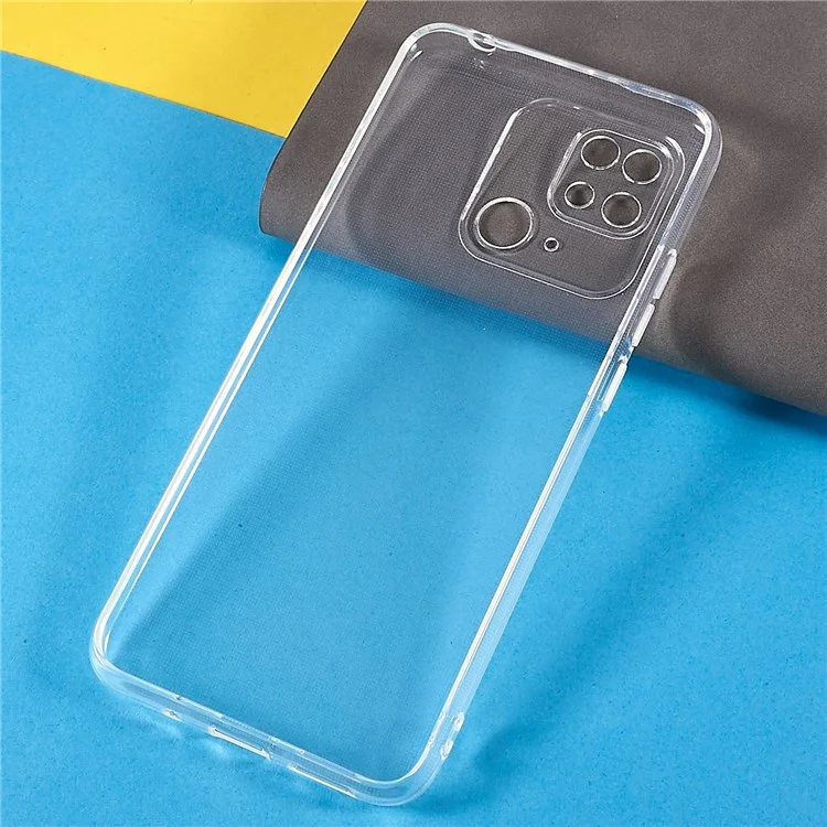 Para Xiaomi Redmi 10C / Redmi 10 (Índia) Capa de telefone de TPU transparente anti-marca d'água de 2,0 mm de espessura