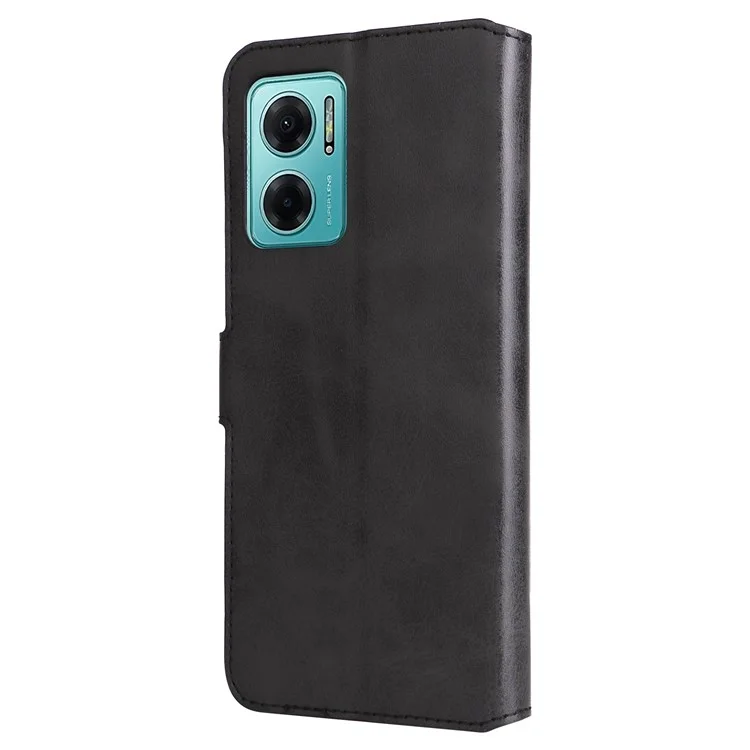 For Xiaomi Redmi Note 11E 5G / Redmi 10 5G / Redmi 10 Prime+ 5G PU Leather + TPU Drop-proof Phone Case Wallet Stand Cover - Black