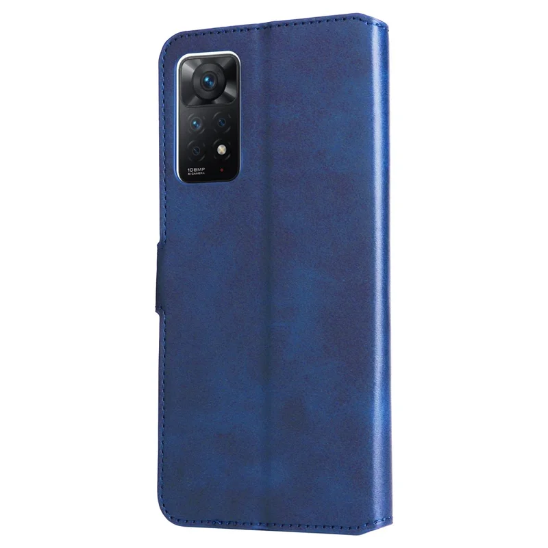 Per Xiaomi Redmi Note 12 Pro 4G / 11 Pro 4G (MediaTek) / Note 11 Pro 5G (Qualcomm) / Note 11E Pro 5G Custodia Portafoglio in Pelle PU Regolabile per Supporto - Blu