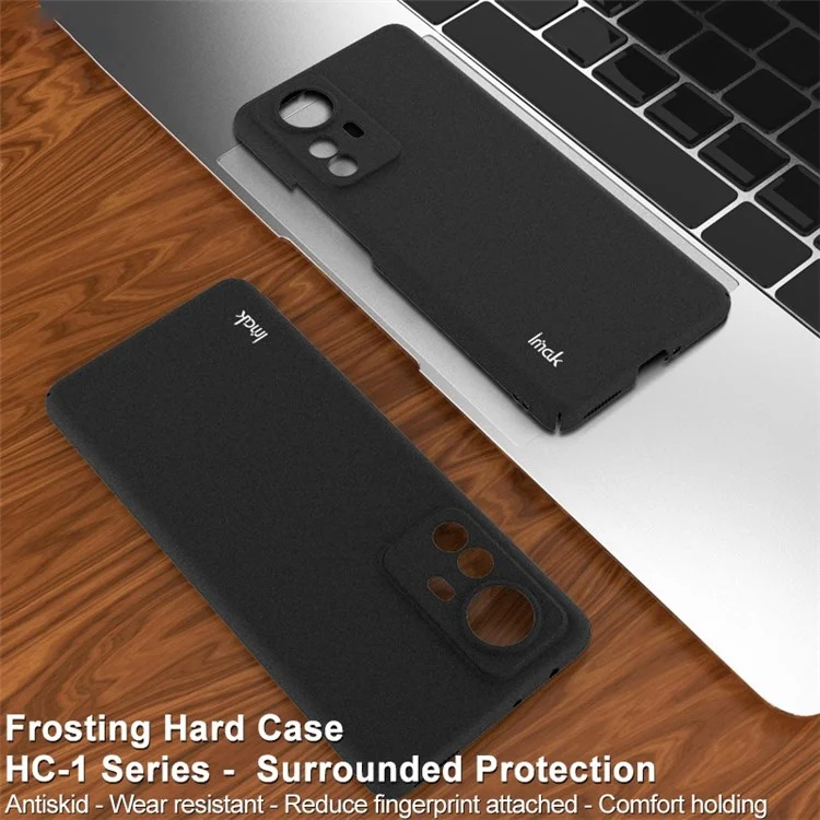 IMAK HC-1 Series for Xiaomi 12 Pro 5G/12S Pro 5G/12 Pro (Dimensity) 5G (Glass Version) Matte Surface Drop-proof Hard PC Phone Case Protector